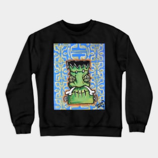 Frankenstein shrunken head Crewneck Sweatshirt